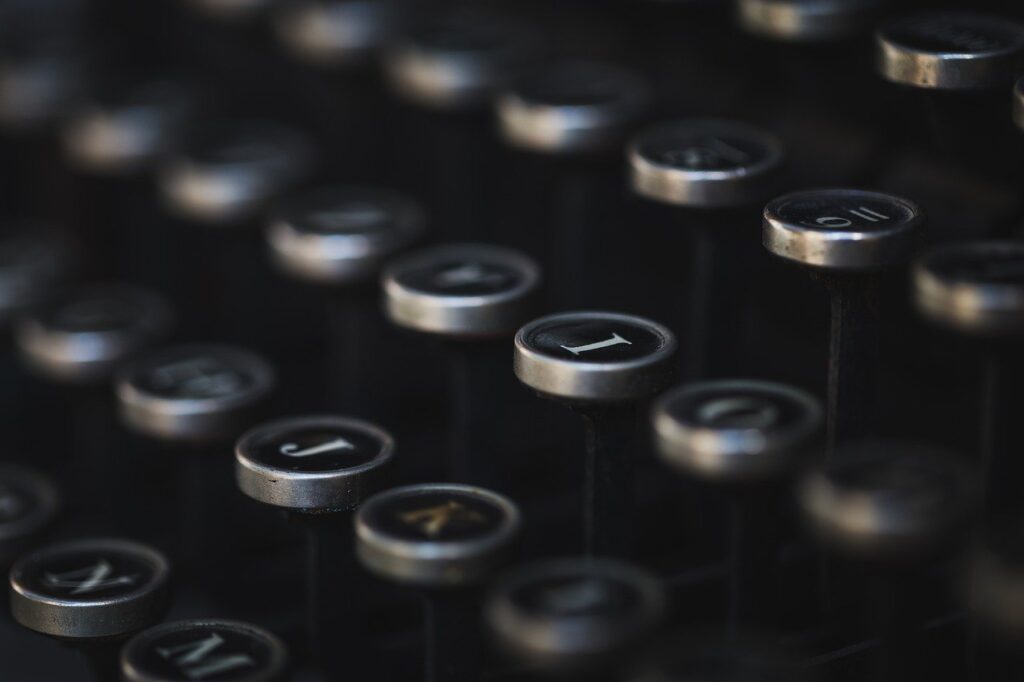 typewriter, vintage, keyboard